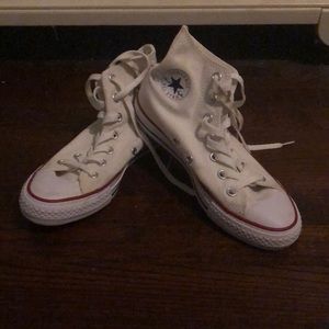 White Hightop Converse